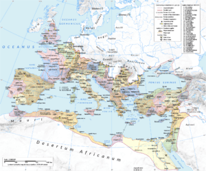 romarriket karta