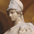 Athena gudinna för visdom, hantverk och krigföring (Minerva)
